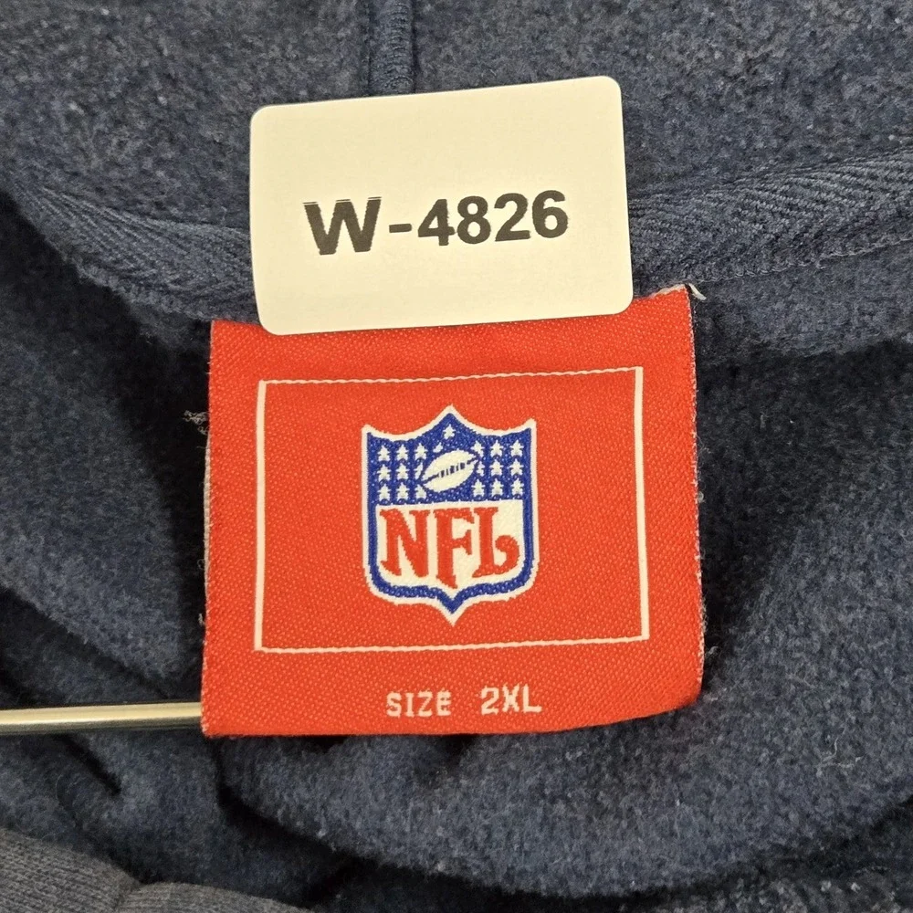 VINTAGE Tennessee Titans Men Hoodie 2XL Navy Embroidered NFL Fleece Logo READ